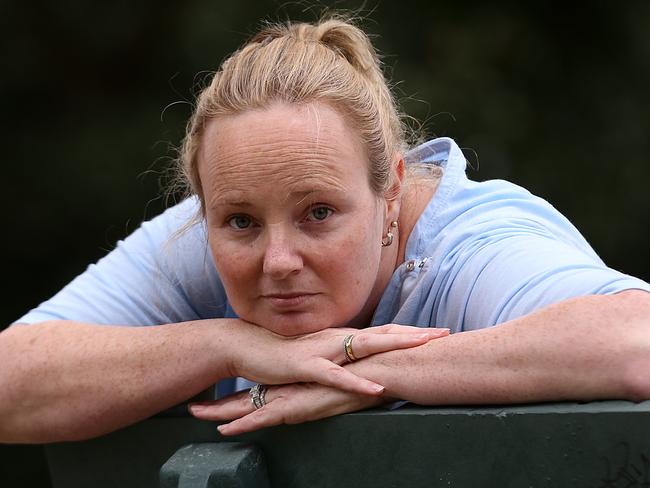 Living a nightmare. Robyn Night has lived in fear for the past four years after a man created a fake profile to get back to her. Picture: Marc Robertson