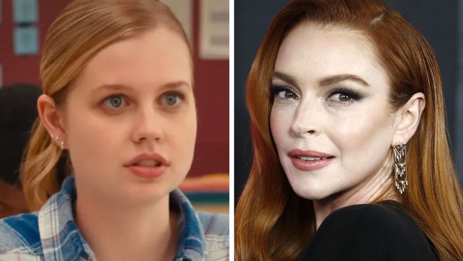 Angourie Rice and Lindsay Lohan.