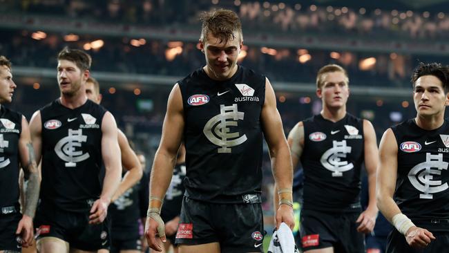 Patrick Cripps and the struggling Blues are Friday night regulars. Picture: Getty Images