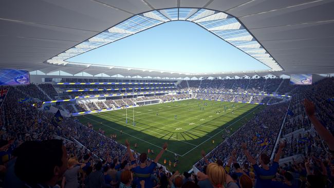 How Bankwest Stadium in Parramatta is expected to look.