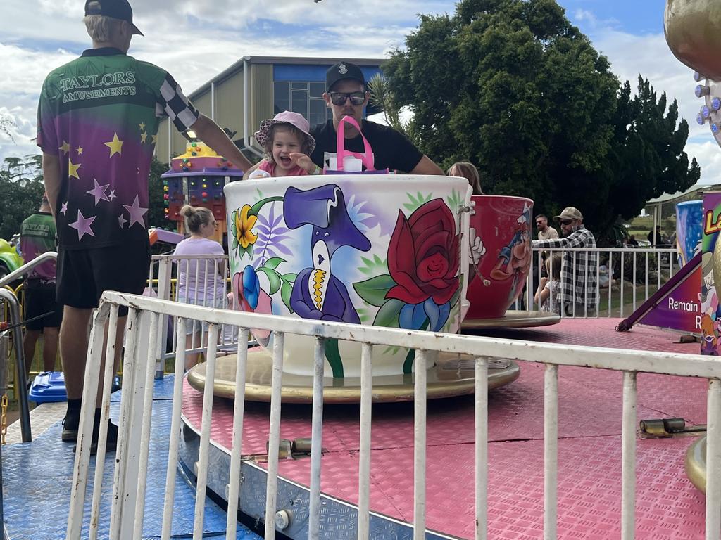 Jarrod and Everleigh, 4, having fun at the show.