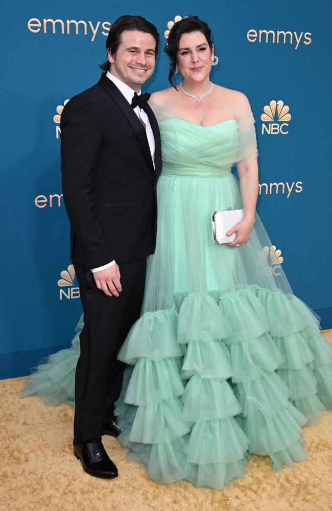 Jason Ritter (L) and Melanie Lynskey. Picture: AFP