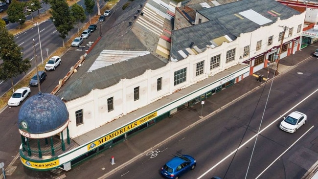 The iconic Greens Building at 337-351 Barkly St in Footscray is on the market. Picture: Supplied