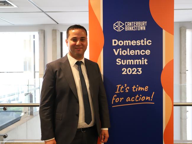 Canterbury-Bankstown mayor Bilal El-Hayek at the 2023 Domestic Violence Summit.