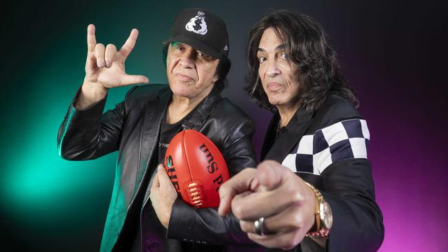 Gene Simmons and Paul Stanley. Picture: Wayne Taylor