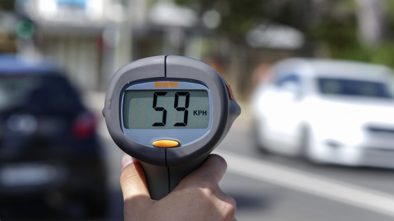 Fines and demerit points for speeding in school zones can be over $1000, and can result in a licence suspension. Picture: Justin Lloyd.