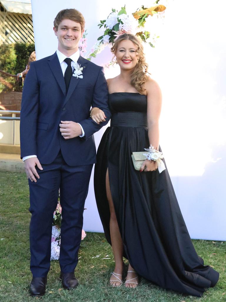 Jorja with formal partner at the 2024 St Ursula's College formal.