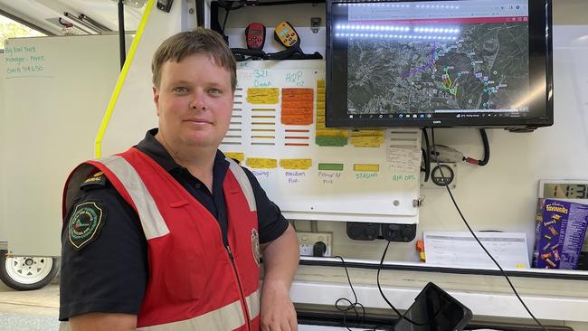 Incident Controller and First Officer Landsborough Rural Fire Brigade, Mark Jakeman.