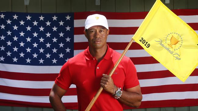 Tiger Woods is the playing captain for the American team. Pic: Michael Klein