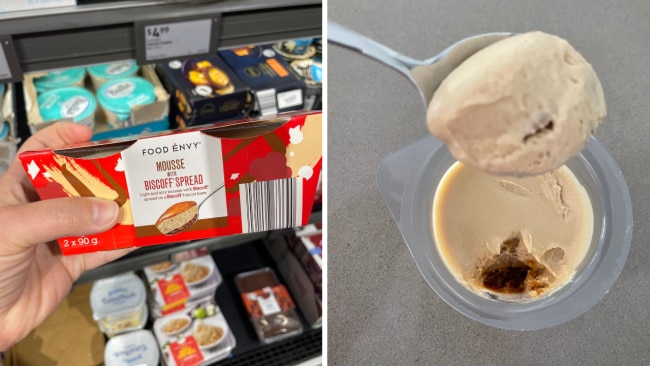 ALDI's Mousse with Biscoff Spread is the BOMB! Image: Supplied