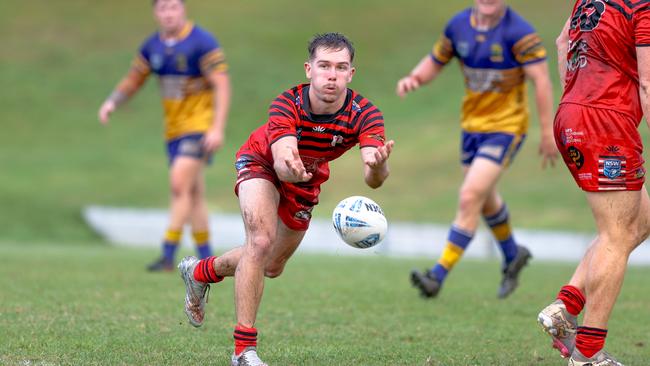 Jesse Beauchamp had a hand in both tries for Byron. Picture: DC Sports Photography