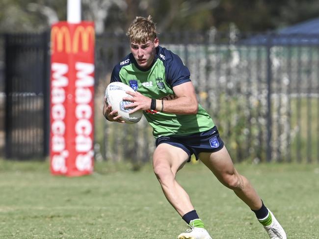 CANBERRA, AUSTRALIA, NewsWire Photos. MARCH 9, 2024: UNE SG Ball Cup - NSWRL Junior Reps Round Six Canberra Raiders vs Penrith Panthers at Raiders Belconnen in Canberra. Picture: NCA NewsWire / Martin Ollman