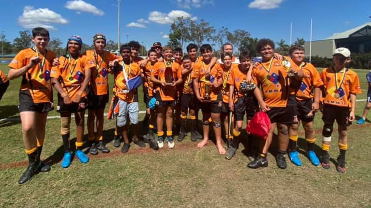 2021 RLG U13 premiers Wallabies after their win over Calliope Roosters 32-10 at Marley Brown Oval on Saturday.