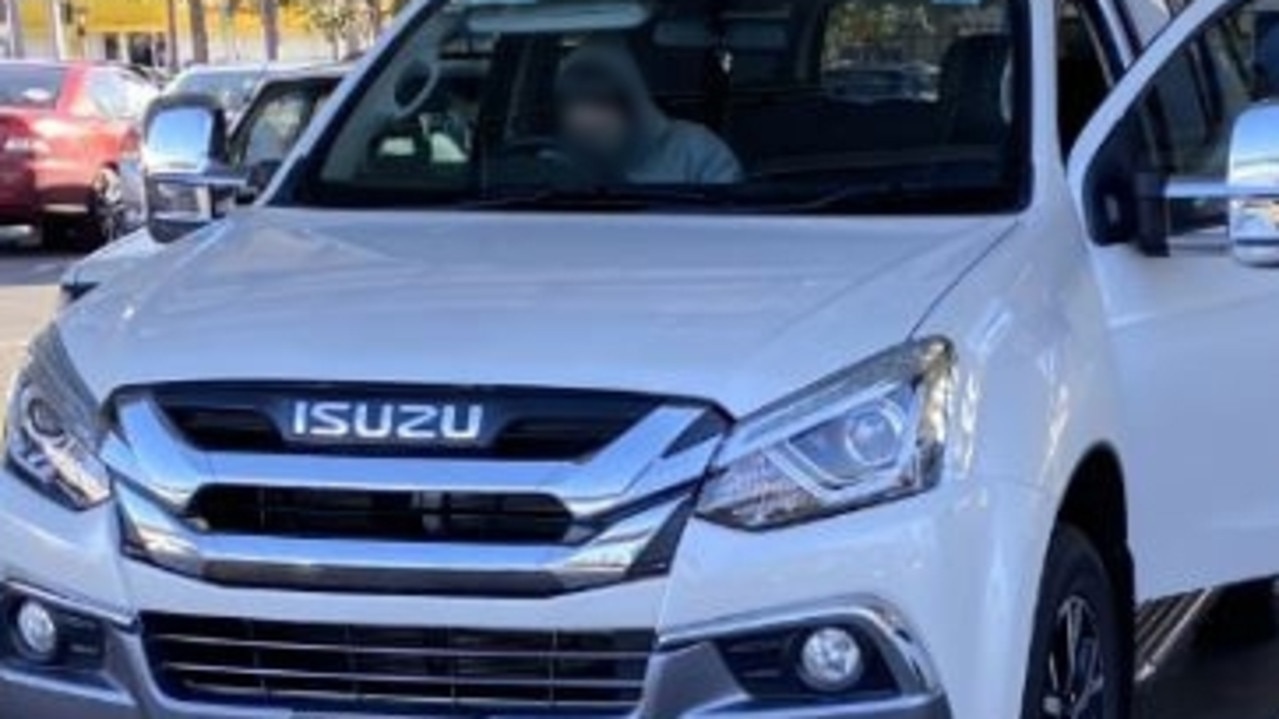 Police released this picture of the car allegedly being taken from the Elizabeth Shopping Centre. Picture: SAPOL