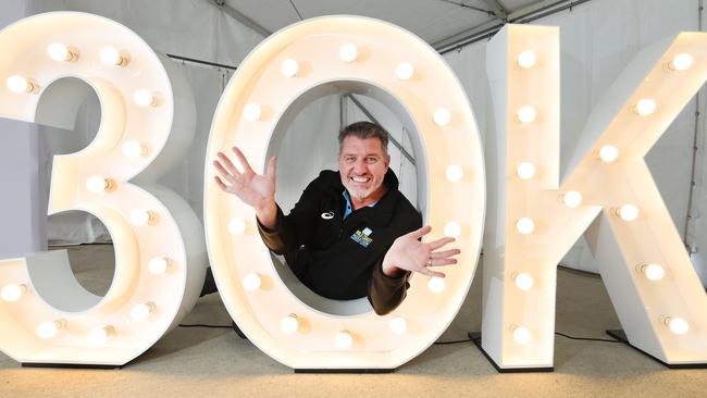 Events Management Queensland CEO Ben Mannion celebrates 30 000 competitors at this years Gold Coast Marathon. Picture Glenn Hampson