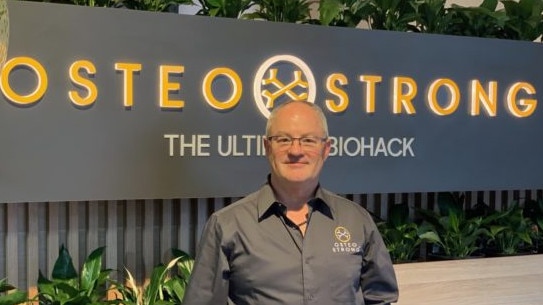 OsteoStrong’s ‘ultimate biohack’ technology is helping people suffering from osteoporosis and joint and back pain. Pictured is Australian and New Zealand master franchisee Perry Eckert. Picture: Supplied