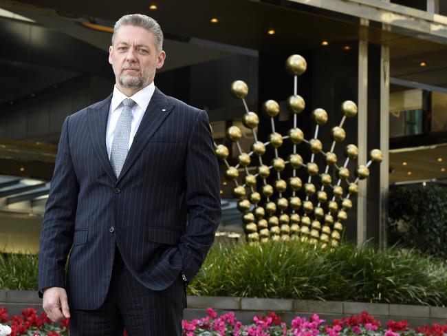 MELBOURNE, AUSTRALIA - NewsWire Photos SEPTEMBER 6, 2022: The new Crown Resort CEO Ciaran Carruthers at Crown Casino in Melbourne. Picture: NCA NewsWire / Andrew Henshaw