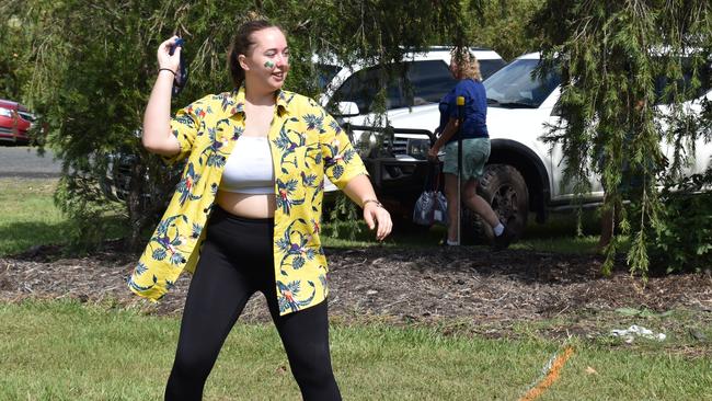 Montanna Faber having another go at the thong throw in Glenwood.