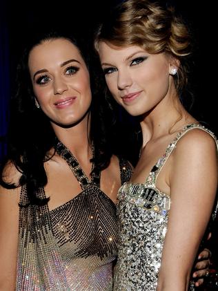 Katy Perry and Taylor Swift at the 2010 Grammy’s before their feud.