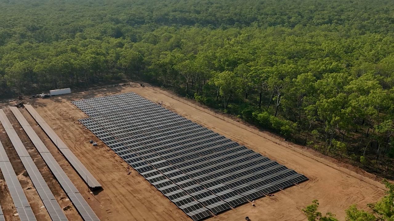 drone shot 3 5B solar farm at Wurrumiyanga Tiwi Islands NT. Picture: Supplied