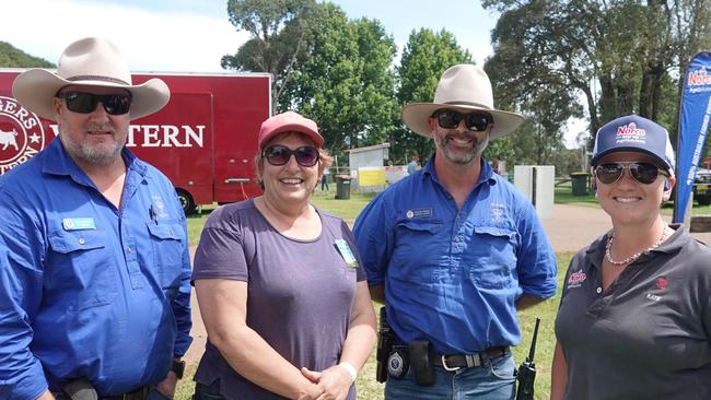 Julie Moore (second from left) at the Dorrigo Show. She is “pissed off” about the recent tender decision. Picture: Chris Knight