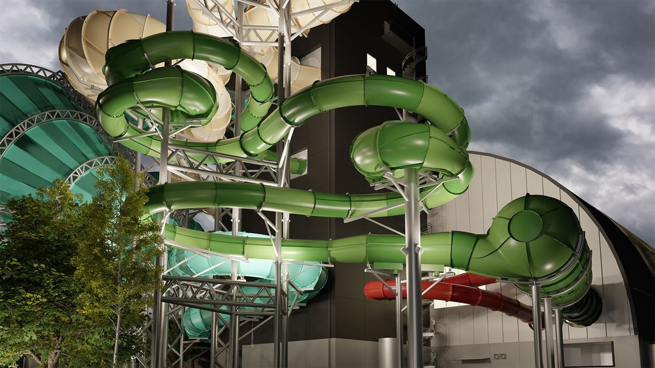 The Slide Serpent is said to be the first of its kind in Europe. Picture: Liseberg