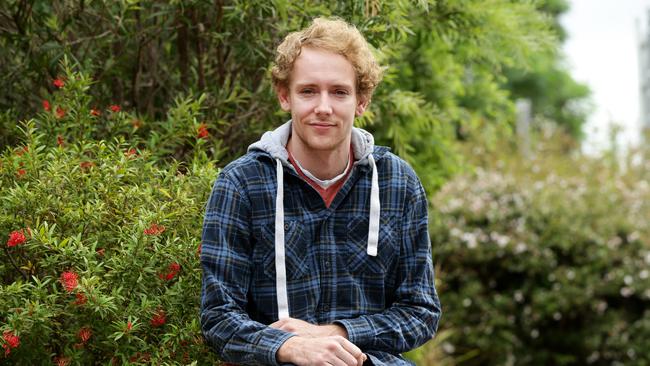 Tyler Benson, 25, from Nowra who is applying for the Newstart allowance, supports the idea of helping with the bushfire rebuild. Picture: Jonathan Ng