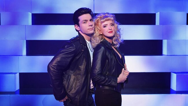 Fabian Andrés as Danny Zuko and Annelise Hall as Sandy Dumbrowski. Photo: Supplied.