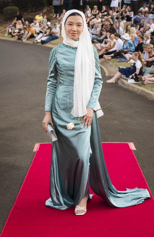 Zainab Muradi at Harristown State High School formal at Highfields Cultural Centre, Friday, November 17, 2023. Picture: Kevin Farmer