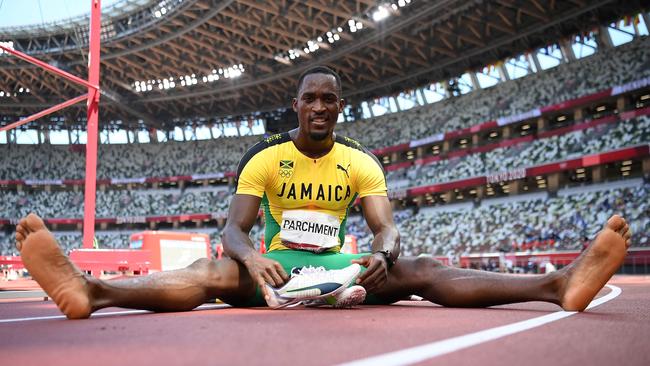 Parchment, a bronze medallist at the 2012 London Games, clocked 13.04 seconds. Picture: AFP