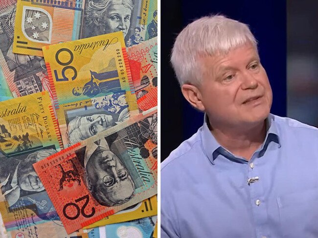 Cash and economist Chris Richardson collage. Picture : NCA/NewsWire/ABC