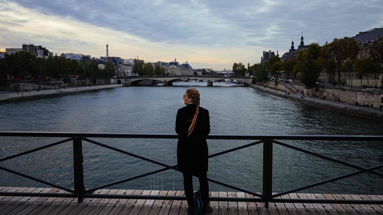 A view of Paris’s famed Seine River from the Pont des Arts bridge. Picture: Dimitar Dilkoff / AFP