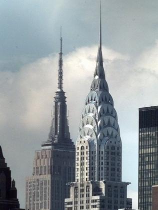 The Chrysler Building's spire was part of a famous trick, being hidden inside the structure until a competing building was completed.