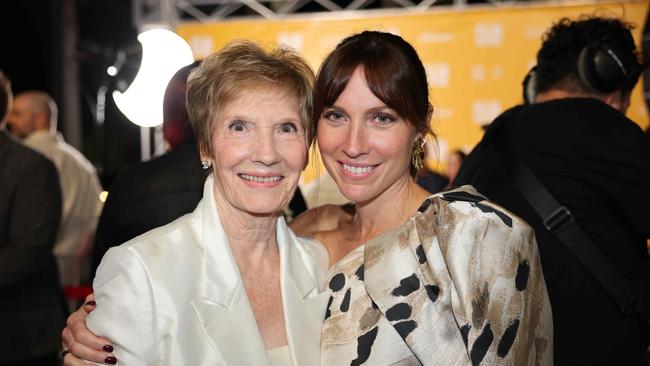 Dianne Johnson and Angela Johnson at the JAFAICAN premiere with Peter Andre at Gold Coast Film Festival at HOTA. Picture, Portia Large.
