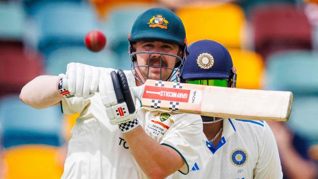 Australia's Travis Head smashes his way to 152 off 160 balls in the third Test against India at the Gabba last weekend. Picture: AFP