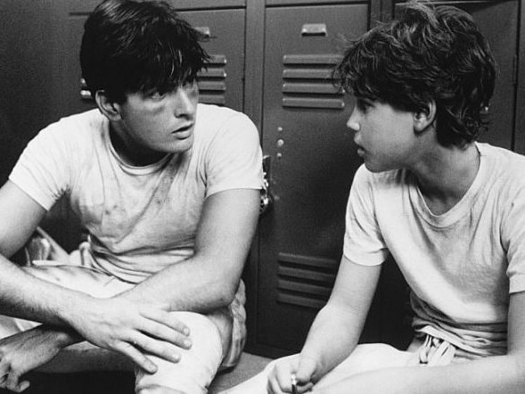 Charlie Sheen and Corey Haim in the 1986 movie Lucas. Picture: Supplied