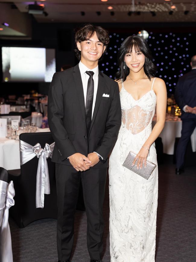 Jayden Niddrie and Chloe Lio at the year 12 St Hilda formal. Photo: Celeste Humphrey
