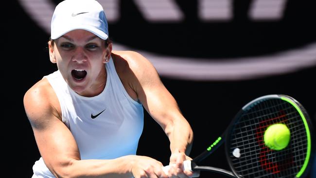 Simona Halep has shown both power an finesse during her Aus Open run. Picture: AFP