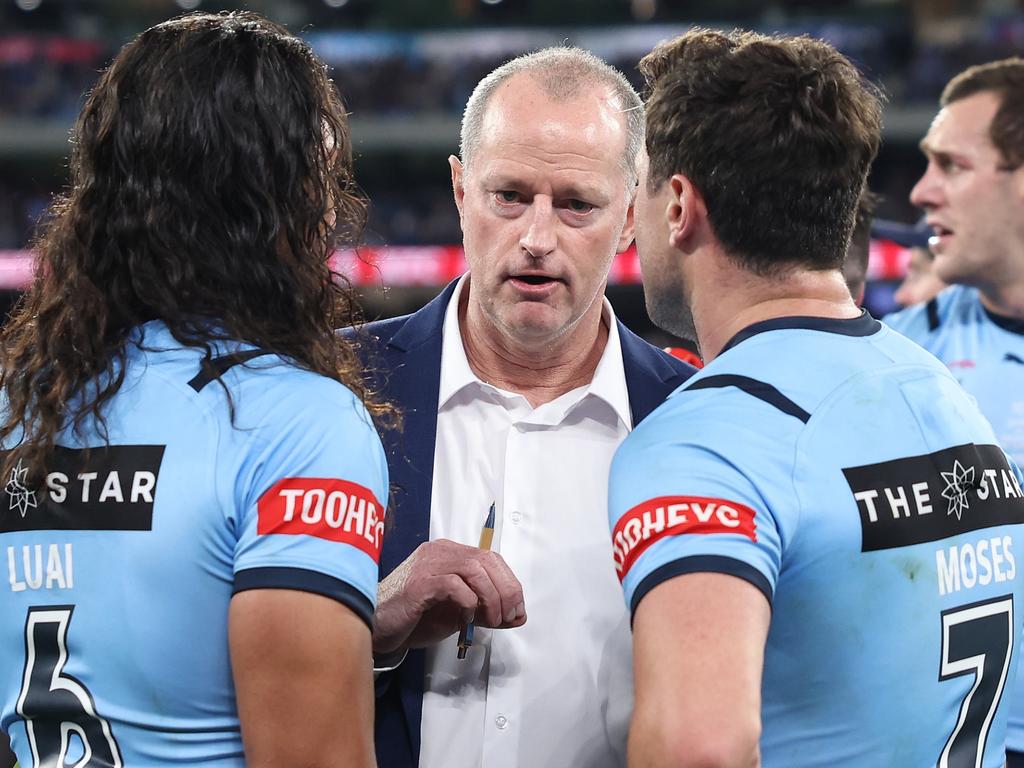 Michael Maguire won the State of Origin shield with NSW in 2024. Picture: Cameron Spencer/Getty Images