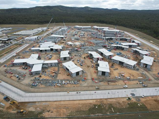 Construction work is underway for a new high-security prison 12km northeast of Gatton, with the 1536-bed centre to be called the Lockyer Valley Correctional Centre. Photo: Corrective Services Queensland.