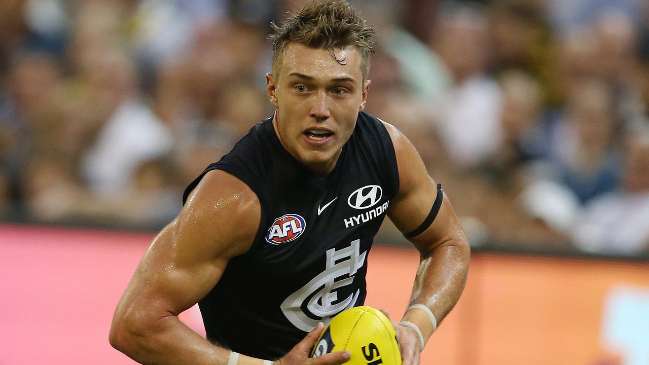 AFL Round1. Carlton vs Richmond at the MCG.   Patrick Cripps of the Blues    . Pic: Michael Klein