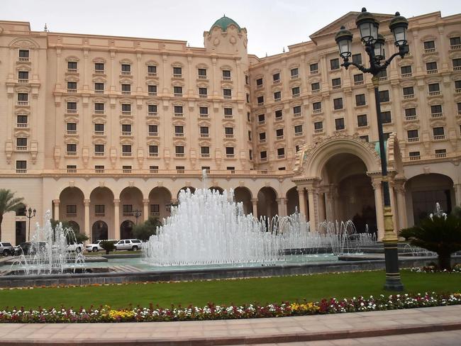 The Ritz-Carlton Hotel in the Saudi capital Riyadh will reopen in time for Valentine’s Day. Picture: AFP PHOTO / GIUSEPPE CACACE