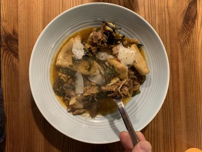 Minestra’s gnocchi with rich, juicy, melt-in-the-mouth lamb. Picture: Katie Spain.