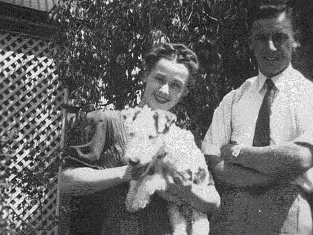 Shirley Temby and Jack Thomas before the war. Picture Supplied