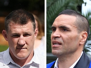 NRL stars attend Lance Thompson's funeral.