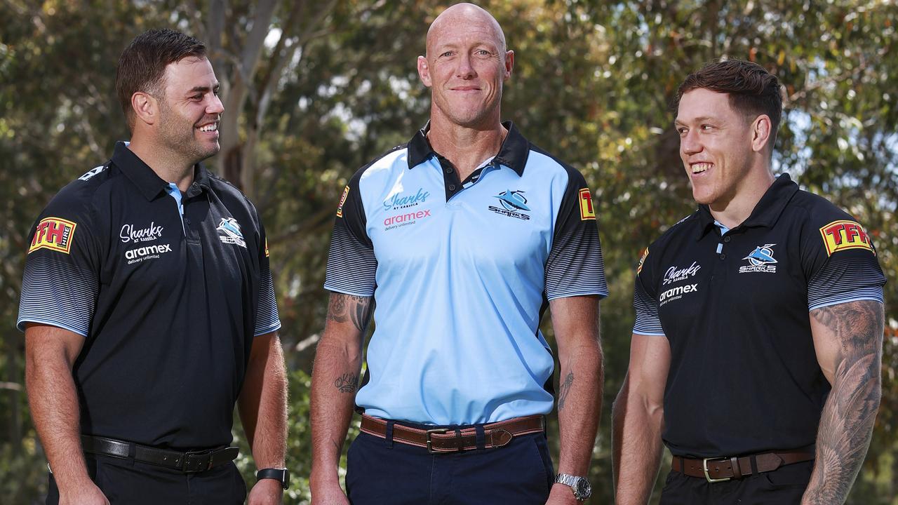 Smiles all around: Craig Fitzgibbon has put his stamp on the Sharks early. Picture: Justin Lloyd.