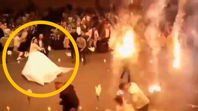 Haunting clip of wedding before 100 killed