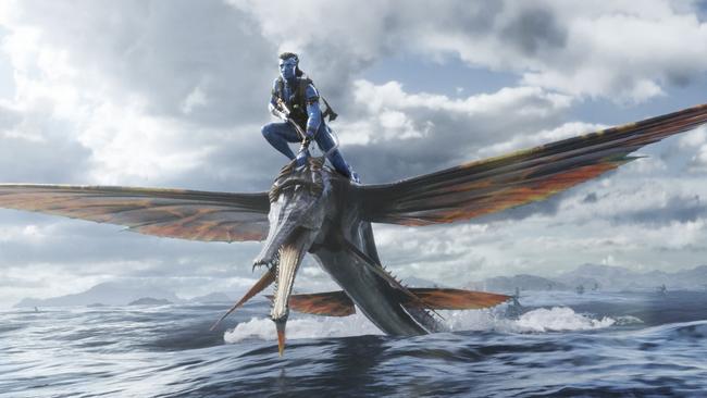 Spectacular scenes from the Avatar sequel play out on water. Picture: 20th Century Studios