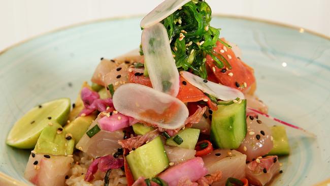 Hawaiian poke bowl is on the menu at Off The Hook Fish Cafe. Picture: Troy Snook