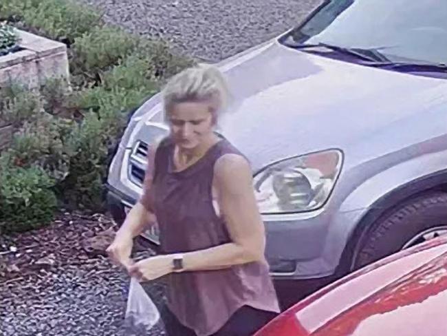 Murdered Ballarat mother Samantha Murphy in CCTV footage from the morning she went missing.